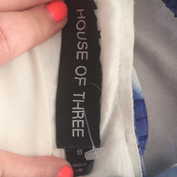 LF Watercolor House of Three Revolve Dress AUS 8 - Picture 6 of 7